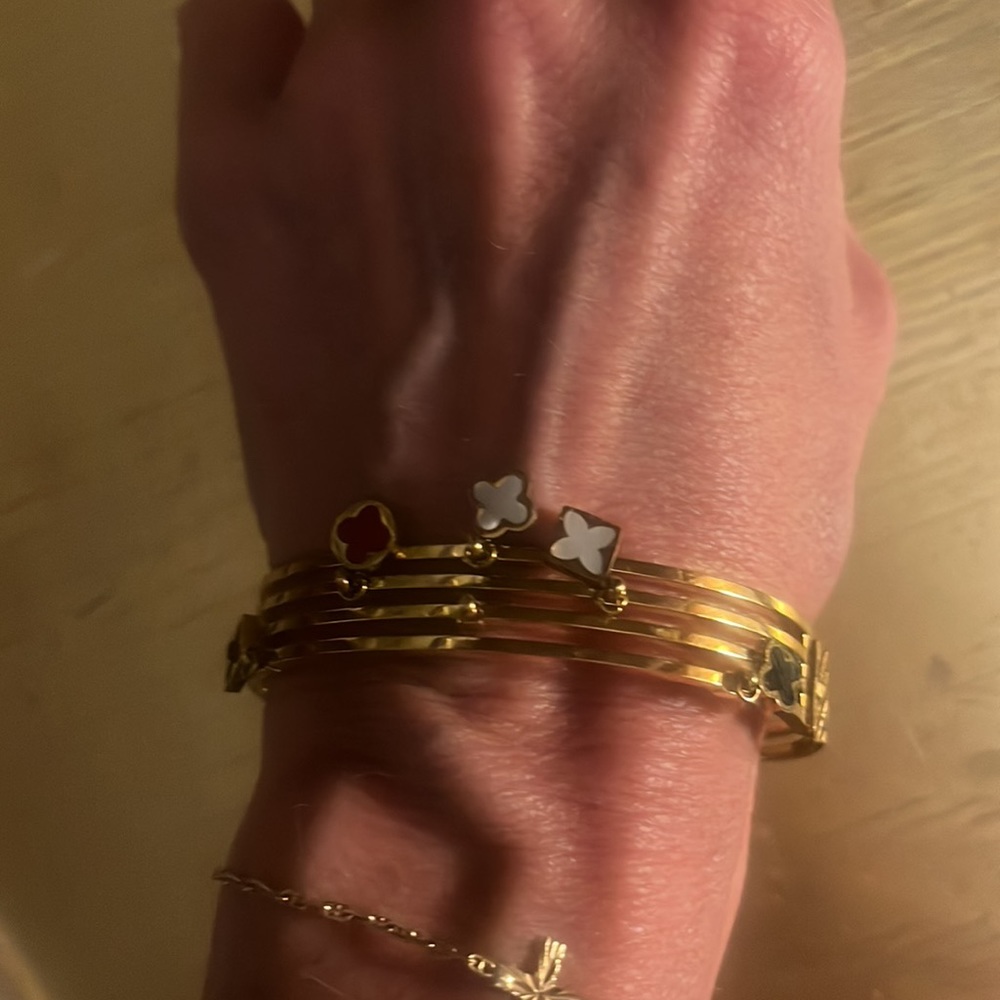 Gorgeous bangle! Beautiful charms similar to LV but the bracelet has its own ❤️ - Picture 2 of 11